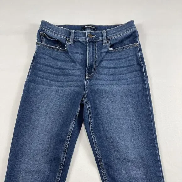 Calvin Klein Jeans Women's Dark Blue Denim Pockets High Rise Skinny Leg Sz: 6/28 - Picture 4 of 16